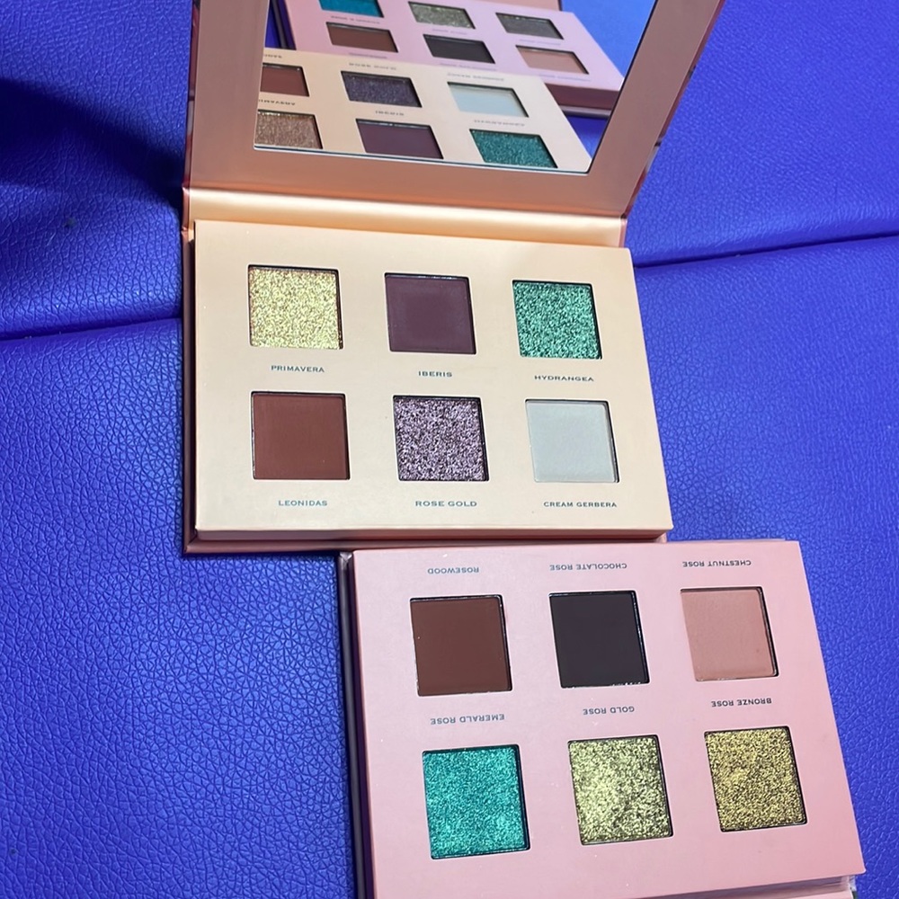COLOURED RAINE new BOTANICAL & ROSE GARDEN eyeshadow palettes